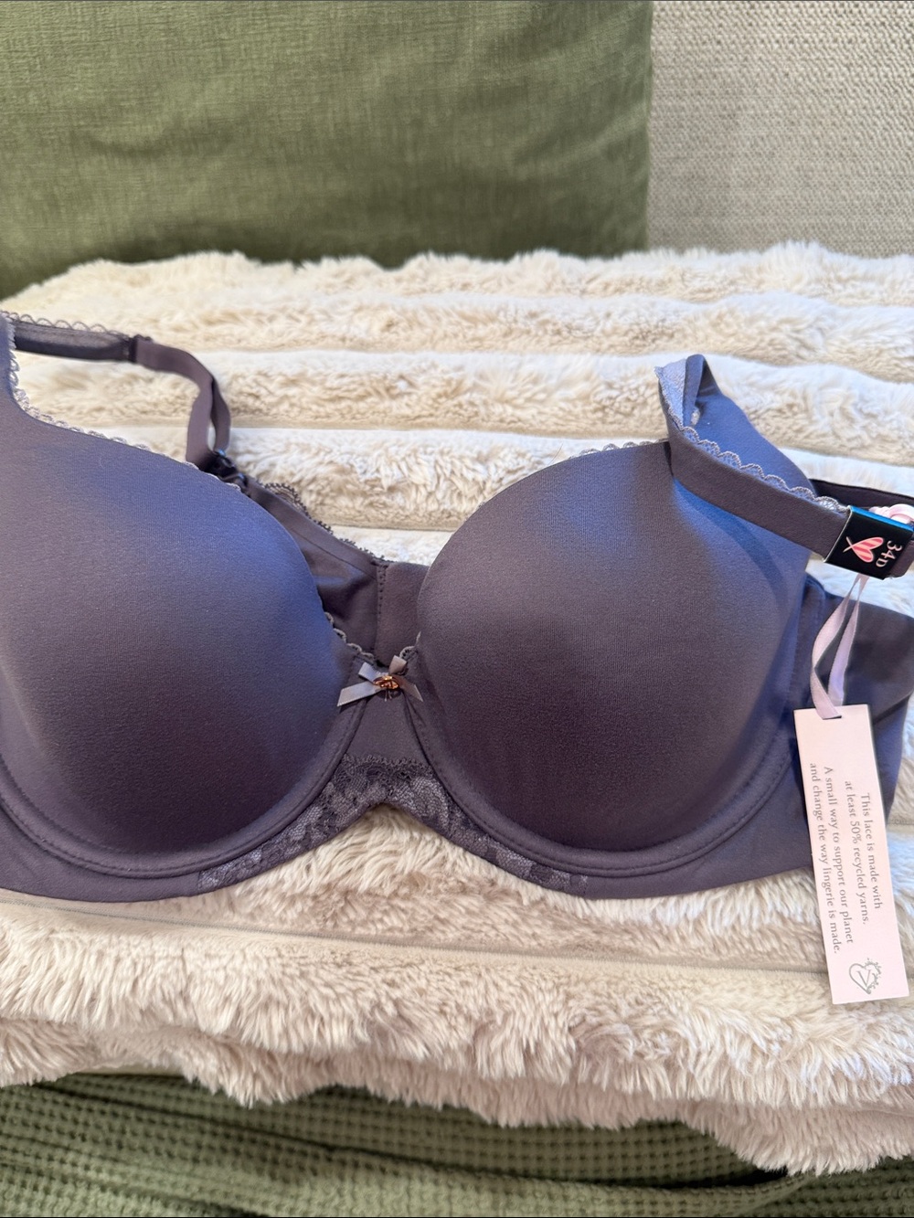 NWT Victoria's Secret Mauve Purple Smooth T-Shirt Bra